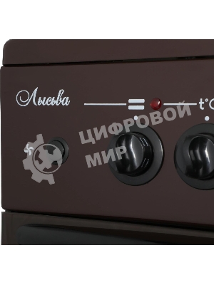 Плита электрическая Лысьва EF4004MK00 коричневый, конфорок 4 шт, духовка 57 л, 50 см x 84 см x 60 см (без крышки)