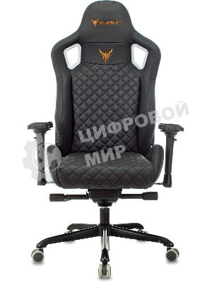 Кресло игровое Knight TITAN черный ромбик эко.кожа с подголов. крестовина металл