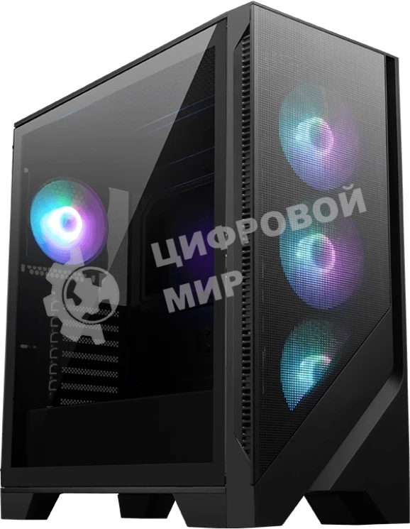 Компьютерный корпус MSI MAG FORGE 320R AIRFLOW, Global, 2xUSB 3.2 Gen 1, 4x120мм ARGb Fan, ESDARGb Control Board, Tempered