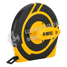 Рулетка геодезическая Denzel 50 м х 15 мм, закрытый корпус, фиберглассовая лента