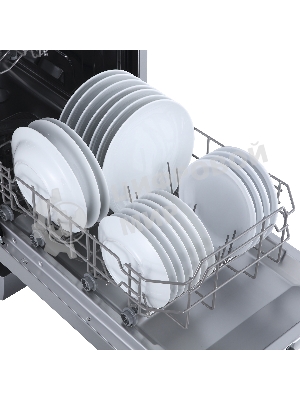 Посудомоечная машина Бирюса DWF-410/5 M, серый, 44.8 см, 10 компл., 49 дБ, класс A++