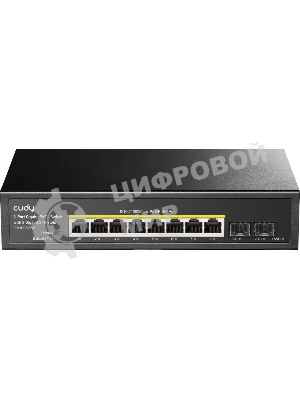 Коммутатор Cudy GS1008PS2 (L2) 8x1 Гбит/с 2SFP 8PoE+ 120W неуправляемый