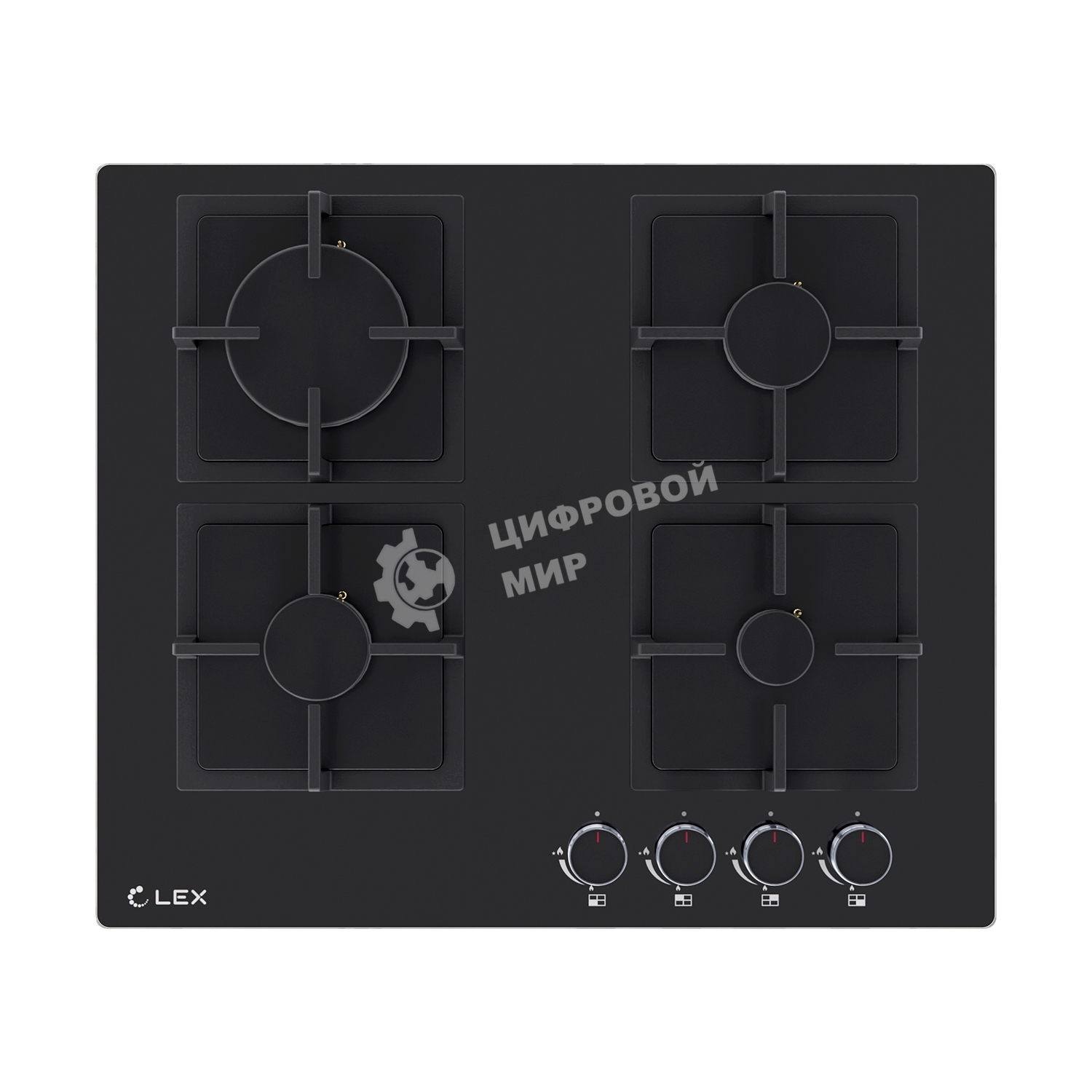 Газовая варочная панель LEX GVG 644A BBL независимая, черный
