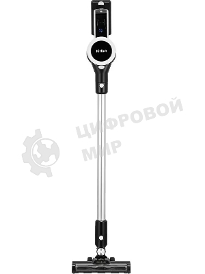 Пылесос вертикальный Kitfort КТ-5393 черный/серебристый, питание от аккумулятора, 125 Вт, уборка сухая, пылесборник 1 л