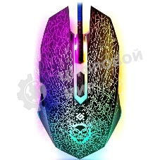 Мышь проводная Defender Shock GM-110L черный, 3200 dpi, USB, кнопки - 6