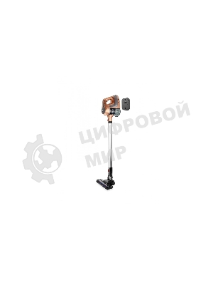 Пылесос вертикальный BRAYER BR4261 бежевый, питание от аккумулятора, 80 Вт, уборка сухая, пылесборник 1 л, работа от АКБ max 35 мин