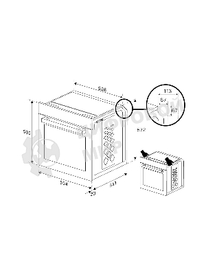Встраиваемый духовой шкаф Beko BIOC1431KWNC белый