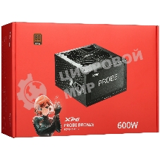 Блок питания ADATA XPG PROBE600B-BKCEU, 600Вт, 80 PLUS Bronze, 120мм, черный