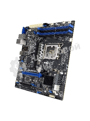 Материнская плата серверная ASUS P13R-M, LGA1700, Intel C262, 4xDDR5 (ECC), 8xSATA, 1xM.2, 1xPCIe 5.0 x16, 1xPCIe 3.0 x8, 1xVGA, 3x1Gb LAN, 3xUSB-A 10Gbps, mATX