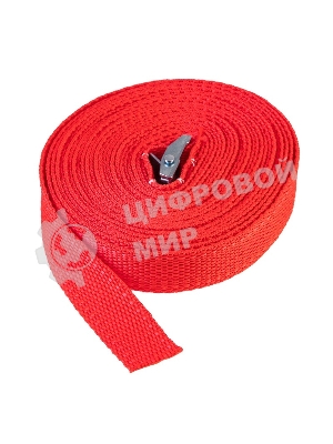 Ремень Rexant для крепления груза, с фиксатором, 6м красный