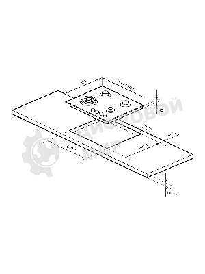 Газовая варочная панель LEX GVG 644A BBL независимая, черный