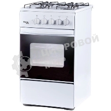 Плита газовая Лада Nova RG 24040 W белый, конфорок 4 газовых, духовка 50 л, 50 см x 85 см x 60 см