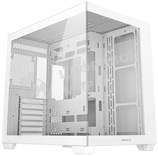 Компьютерный корпус Deepcool CG530 WH белый без БП ATX 2x120мм 2x140мм 2xUSB2.0 1xUSB3.0 audio bott PSU