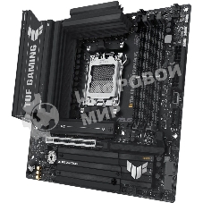 Материнская плата ASUS TUF Gaming B850M-Plus, AM5, AMD B850, 4xDDR5, 4xSATA, 3xM.2, 1xPCIe 5.0 x16, 1xPCIe 4.0 x4, 1xPCIe x1, 1xDP, 1xHDMI, 1x2.5Gb LAN, 4xUSB 2.0, 4xUSB 3.2 Gen 1, 3xUSB 3.2 Gen 2, 1xUSB-C, 3x3.5 мм, 7.1, mATX