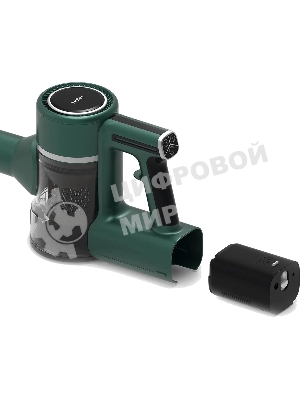 Пылесос вертикальный Haier HVC400HE зеленый, питание от аккумулятора, 400 Вт, уборка сухая, пылесборник 0.8 л