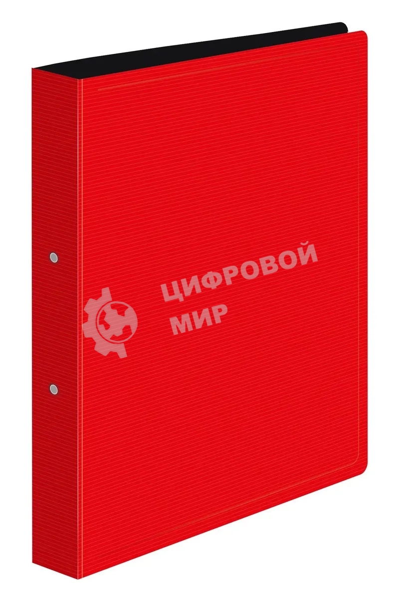 Папка на 2-х кольцах Бюрократ DeLuxe DL0740/2RED A4 пластик 0.7мм кор.32мм красный