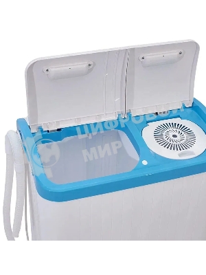 Стиральная машина Фея СМП 40 Н белый/голубой, загрузка вертикальная 4 кг, 1320 об/мин, класс В