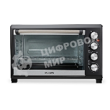 Мини-печь Hyundai MIO-HY075 38л. 2000Вт серебристый/черныйy