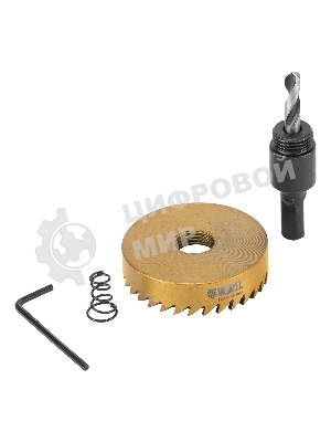 Коронка по металлу Denzel HSS, 55 мм, нитридтитановое покрытие