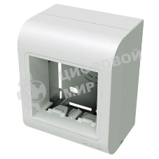 Коробка монтажная DKC PDM 10013 2x Mosaic белый упак:1шт