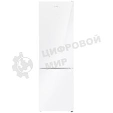 Холодильник Maunfeld MFF200NFW белый глянц. двухкамерный 271/106л морозилка снизу, No Frost