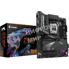Материнская плата Gigabyte X870 AORUS ELITE WIFI7, AM5, AMD X870, 4xDDR5, 4xSATA, 4xM.2, 1xPCI-E 5.0 x16, 1xPCI-E 4.0 x4, 1xPCI-E 3.0 x2, 1xHDMI, 1x 2.5Gb LAN, 4xUSB-A 3.2 Gen 1, 2xUSB-A 3.2 Gen 2, 4xUSB-A 2.0, 2xUSB-C 4.0, 2x3.5 мм, 7.1, ATX