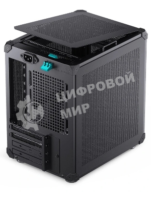 Компьютерный корпус JONSBO C6-ITX Black ITX без БП, боковая панель из закаленного стекла, mini-ITX, черный