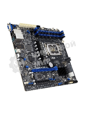 Материнская плата серверная ASUS P13R-M, LGA1700, Intel C262, 4xDDR5 (ECC), 8xSATA, 1xM.2, 1xPCIe 5.0 x16, 1xPCIe 3.0 x8, 1xVGA, 3x1Gb LAN, 3xUSB-A 10Gbps, mATX