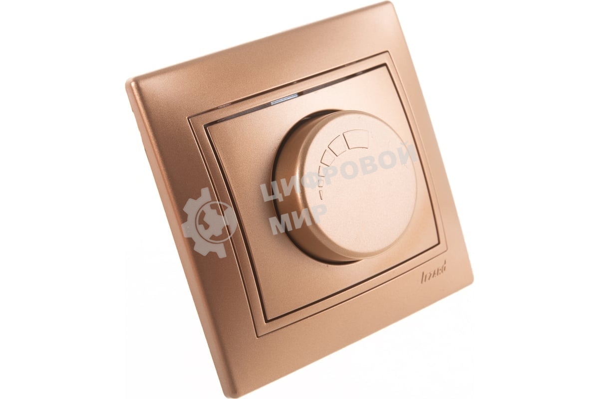 Светорегулятор СП 1000 Вт Мира метал. зол. Lezard 701-1313-157