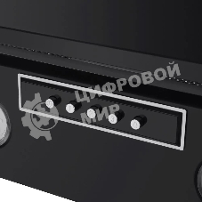 Вытяжка каминная Maunfeld Bridge 60 нержавеющая сталь/черное стекло, 60 см, 850 куб. м/ч, 51 дБ