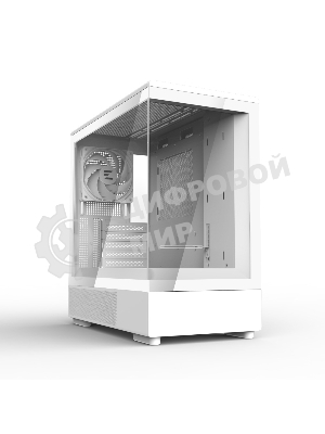 Компьютерный корпус ZALMAN P10, MATX, белый, WINDOW, 2x3.5