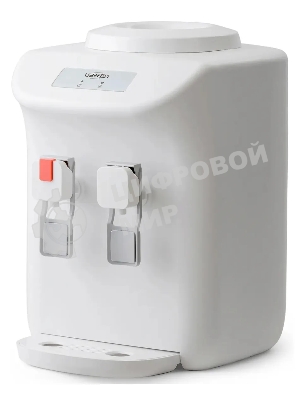 Кулер для воды Vatten D27WE, настольный, НАГРЕВ/ОХЛАЖДЕНИЕ ЭЛЕКТРОННОЕ, 2 крана, белый, 7025