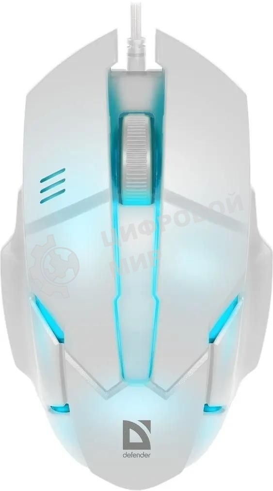 Мышь проводная Defender Host MB-982 белый, 1000 dpi, USB, кнопки - 3