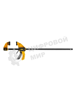 Струбцина Denzel F-образная, быстрозажимная, 600 х 80 мм, усиленный нейлоновый корпус