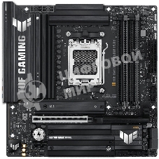 Материнская плата ASUS TUF Gaming B850M-Plus, AM5, AMD B850, 4xDDR5, 4xSATA, 3xM.2, 1xPCIe 5.0 x16, 1xPCIe 4.0 x4, 1xPCIe x1, 1xDP, 1xHDMI, 1x2.5Gb LAN, 4xUSB 2.0, 4xUSB 3.2 Gen 1, 3xUSB 3.2 Gen 2, 1xUSB-C, 3x3.5 мм, 7.1, mATX