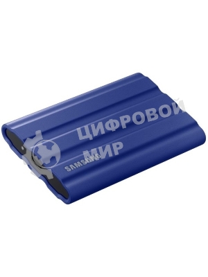 Внешний SSD Samsung T7 Shield, 2TB, USB 3.2 Gen 2 Type-C, R/W 1050/1000, синий