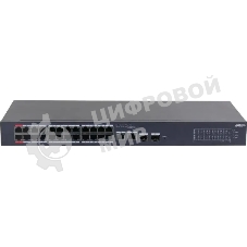Коммутатор Dahua DH-CS4226-24ET-240 (L2) 24x100Мбит/с 2x1Gbит/с 2xКомбо(1000BASE-T/SFP) 240W управляемый