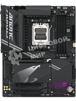Материнская плата Gigabyte X870 AORUS ELITE WIFI7, AM5, AMD X870, 4xDDR5, 4xSATA, 4xM.2, 1xPCI-E 5.0 x16, 1xPCI-E 4.0 x4, 1xPCI-E 3.0 x2, 1xHDMI, 1x 2.5Gb LAN, 4xUSB-A 3.2 Gen 1, 2xUSB-A 3.2 Gen 2, 4xUSB-A 2.0, 2xUSB-C 4.0, 2x3.5 мм, 7.1, ATX