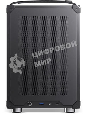 Компьютерный корпус JONSBO C6-ITX Black ITX без БП, боковая панель из закаленного стекла, mini-ITX, черный