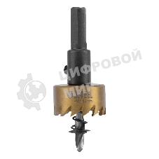 Коронка по металлу Denzel HSS, 25 мм, нитридтитановое покрытие