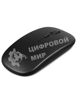 Мышь беспроводная SVEN RX-565SW темно-серый, 1600 dpi, радиоканал, USB, кнопки - 4