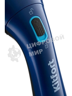 Отпариватель Kitfort КТ-987 черный/синий, 1200 Вт, 12 г/мин, 100 мл