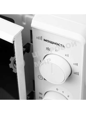 Микроволновая печь Hyundai HYM-M2044 белый, 20 л, 700 Вт, переключатели - поворотный механизм