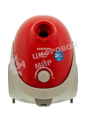 Пылесос Samsung VCC5251V3R 1800Вт, красный 410/1800 Вт, уборка сухая, пылесборник мешок, контейнер 2л