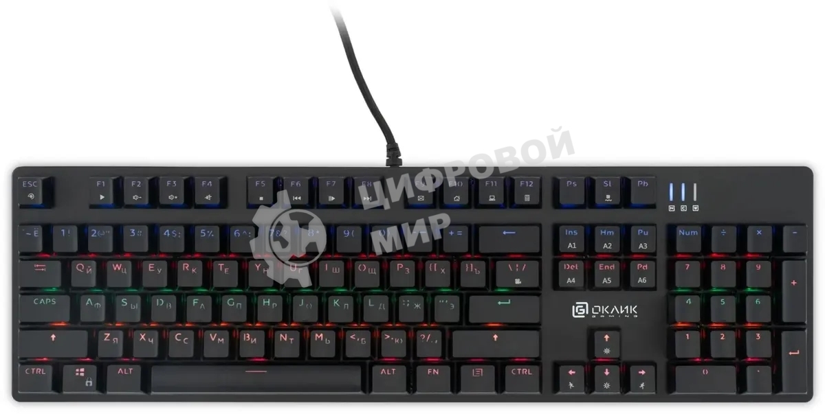 Клавиатура Oklick 990 G2 проводная, USB Type-A, чёрный