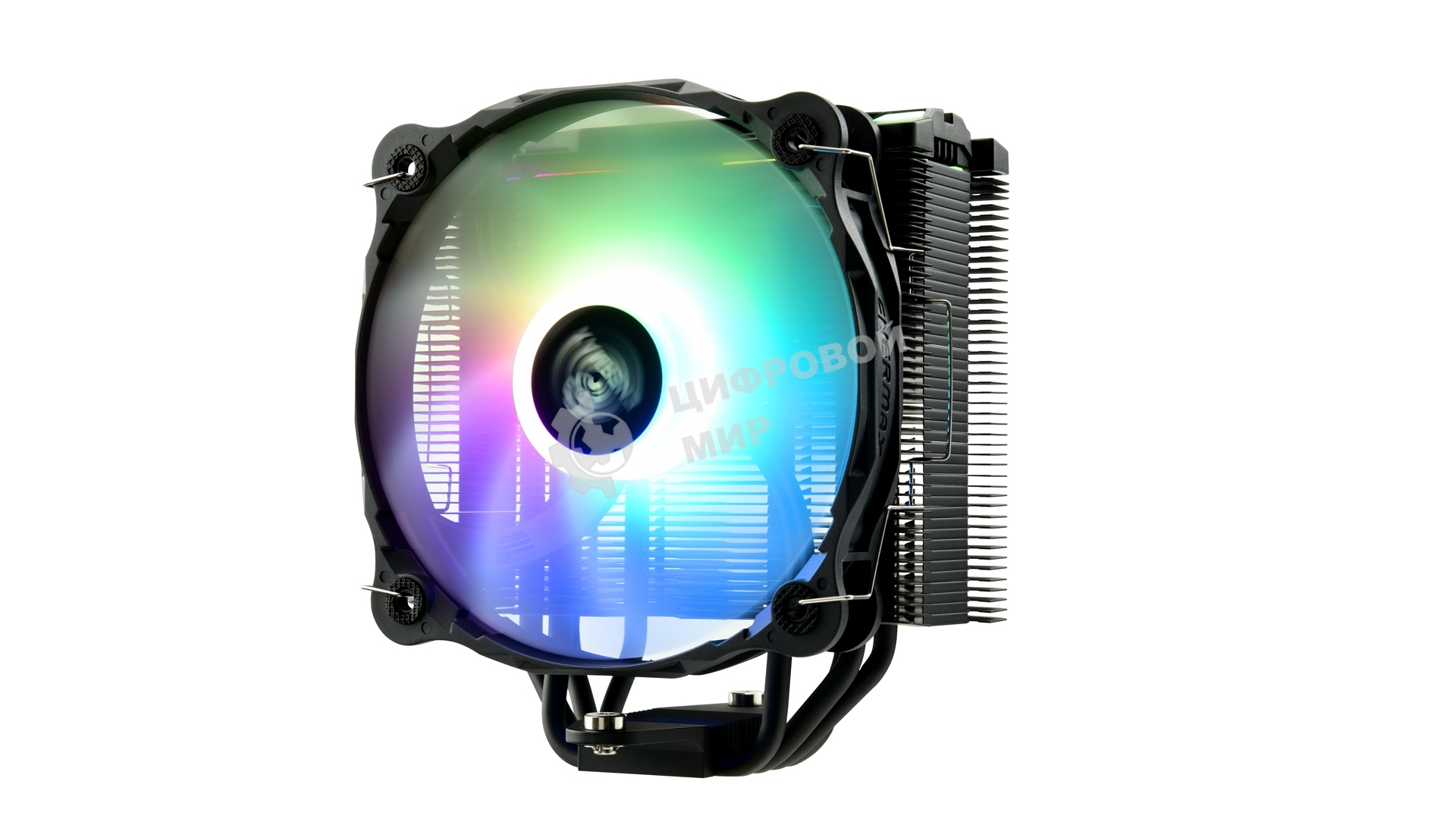 Кулер для процессора Enermax F40 ARGb Edition черный, 140 мм, алюминий/медь, 1200 об/мин, 23 дБ, 4 pin, 200 Вт, 158 мм