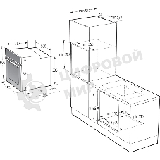 Духовой шкаф электрический Gorenje BOS6737SYB черный