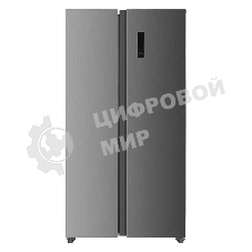 Холодильник Kraft KF-MS5701XI серый двухкамерный 372/198л морозилка сбоку, Side by Side