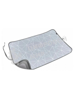 Коврик для глажки белья малый NIKA КГМ/3, принт: с линиями на сером