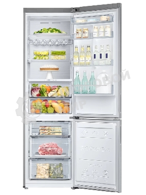 Холодильник Samsung RB37A5411SA графит двухкамерный 269/98л морозилка снизу, No Frost